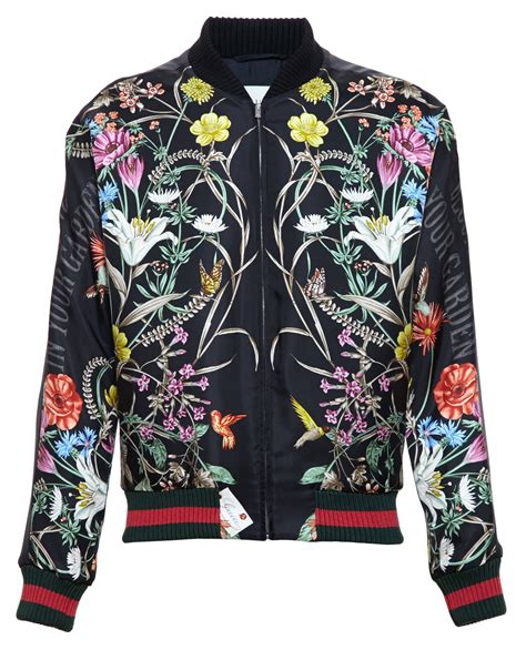 gucci floral bomber|Gucci Bomber Jackets & Trenchcoats for Women .